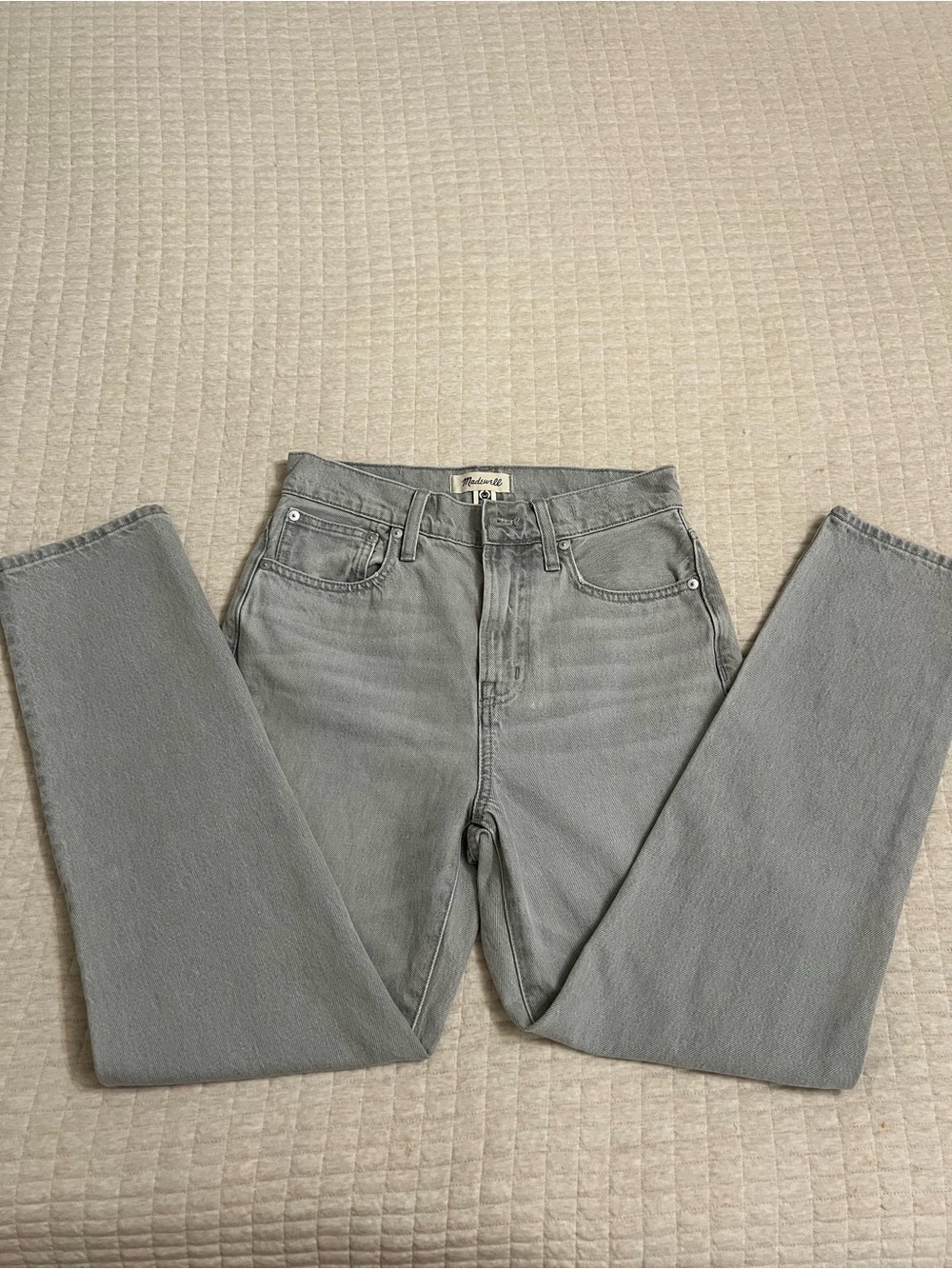 Madewell Light Gray The Perfect Vintage Jeans